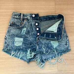 Levi Strauss High Waisted Jean Shorts